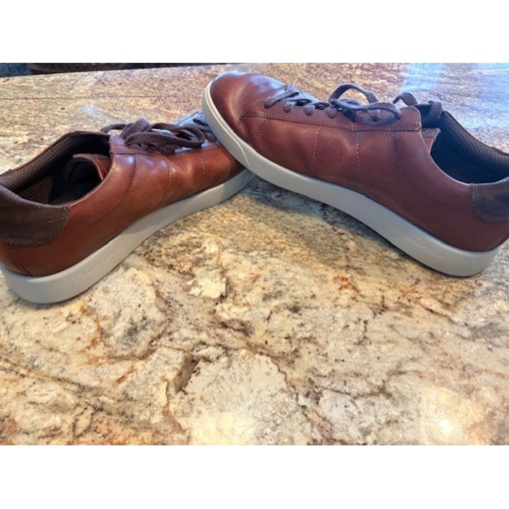 ECCO Mens Danish Design Leather‎ Sneakers Brown Men's Casual Comfort Shoes